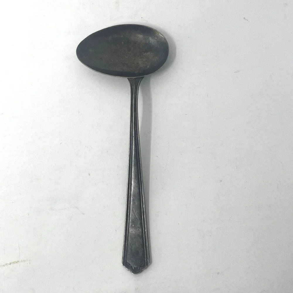 Webster Company Sterling Silver Ladle - Cream/Jelly Spoon - Art‎ Deco Style 4.5